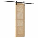vidaXL Skyvedør med utstyr sett 61x198,5 cm Massiv Furu