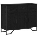  Sideboard Svart Eik 97 x 32.5 x 74.5 cm Konstruert tre