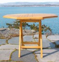 "Hvit Sten" hagebord i teak 