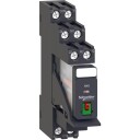 Schneider Electric 30 stk RXG21P7PV relé med stikkontakt+test 2C/O 10A 230VAC
