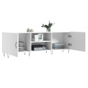 vidaXL TV-benk hvit 150x30x50 cm konstruert tre 8720845426972