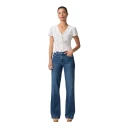 Paige Dame Jeans Blå W25,