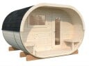 Badstu Anette 3,0 + 1,5 m2 Elektrisk ovn Narvi NM Heater 6kW