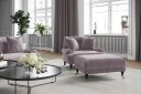 Andrew Loveseat FløyeLilla/Messing
