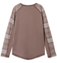 Name It Antler Snow Pattern Nkfwillto Ull Ls Topp 134 140