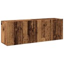  Veggmonterte TV benker 2 stk gammelt tre 60x30x41 cm