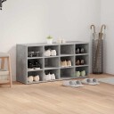  Sko Skap med hylle Betonggrå 103 x 30 x 51 cm Konstruert tre