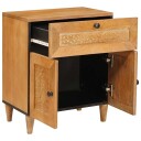  Nattbord med skuff Lysebrun 50 x 33 x 60 cm heltre mango
