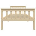 vidaXL Sengeramme lyst heltre furu 100x200 cm