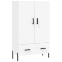 vidaXL Highboard hvit 69,5x31x115 cm konstruert tre