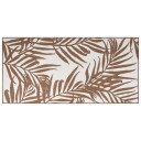 vidaXL Uteteppe brun og hvit 80x150 cm