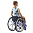 Barbie Fashionistas Ken Rullestol Dukke T-Skjorte M Palmemønster