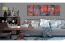 Bilde Metal Mosaic Red 150x50 Artgeist sp. z o. o.
