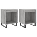  Nattbord 2 stk grå sonoma 40x35x50 cm konstruert tre 8721012111288