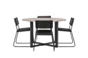 Venture Home Durango Matgruppe 120 cm Rund med 4 Kenth Stoler Valnød