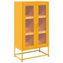  Highboard sennepsgul 68x39x123 cm stål 8721158371935