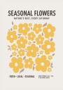 Farmers Market Flowers Yellow Plakat Plakat / 70x100cm