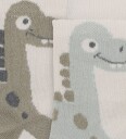 Minymo 2-pk Sokker med 3D-effekt Grå Beige Blå Grønn Str. 35-38