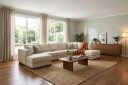 Optus 6 seters U sofa med divan og sjeselong venstre   Beige