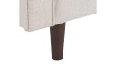 Lenestol Nurmo - Beige, mørkt tre