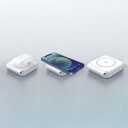 Dudao 15W 3-i-1 trådløs lader for iPhone, Android, AirPods og Apple Watch - Hvit