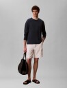 Calvin Klein Ls Linen Blend Crew Swtr 12Gg Navy XXL