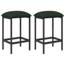 vidaXL Barstol 2 stk. Mørkegrønn 40 x 32 x 64 cm Konstruert tre