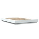  Sengeramme med LED-lys hvit 120x200 cm konstruert tre 8721102617430