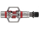 Crankbrothers eggbeater 3 sølv/rød