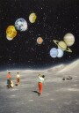 Space Golf Plakat Plakat / 30x40cm