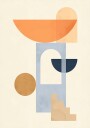 Geometric composition 7 Poster Plakat / 21x30cm