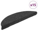 vidaXL Selvklebende trappematter 15 stk lysebrun 56x17x3cm nålestempel