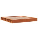 vidaXL Sengeramme brun 200x200 cm heltre furu 8721012315716