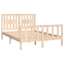 vidaXL Sengeramme med hodegavl 120x200 cm heltre furu