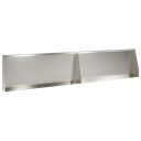 vidaXL Støttemur 2 stk. 100 x 12 x 30 cm Rustfritt stål Sølv