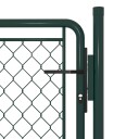 vidaXL Hageport stål 100x100 cm grønn