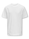 Only - Sons Jr Max Life Short Sleeve Stitch Tee Junior Hvit 122/128