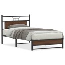  Sengeramme uten madrass brun eik 107x203 cm konstruert tre 4107012
