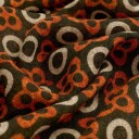 Ferner Jacobsen Scarf Wool Brown-Orange-White
