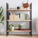 vidaXL Vegghylle 100x40x4 cm ubehandlet heltre eik
