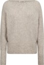 MOS MOSH Mmthora Boatneck Knit   FEATHER GRAY   XS