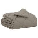 vidaXL Sommerdyne Lysegrå 200 x 155 cm Mikrofiber