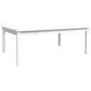 vidaXL Hagebord hvit 121x82,5x45 cm heltre furu