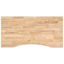  Bordplate rektangulær 100x50x2,5 cm ubehandlet heltre eik