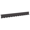 vidaXL Gjerdekant 20 stk. 102 x 10 x 4 cm Stål Svart