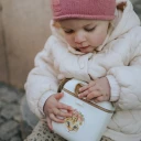 Elodie Details Lunch & Snack Box Rosy Bow Leo   Cream   ONE SIZE