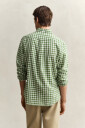 Gant Gingham skjorte i linblanding DRY HERB GREEN M