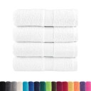  Premium vaskehåndklær SOLUND 4 stk hvite 30x30 cm 600 gsm