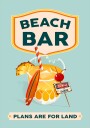 Beach Bar Summer Tropical Cocktail Bar Art Plakat Plakat / 70x100cm