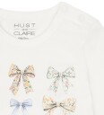 Hust and Claire Body I/e - HCBritt Bow - Ivory m. Buer - Hust and Claire - 74 - Langermet Body - Hvit
